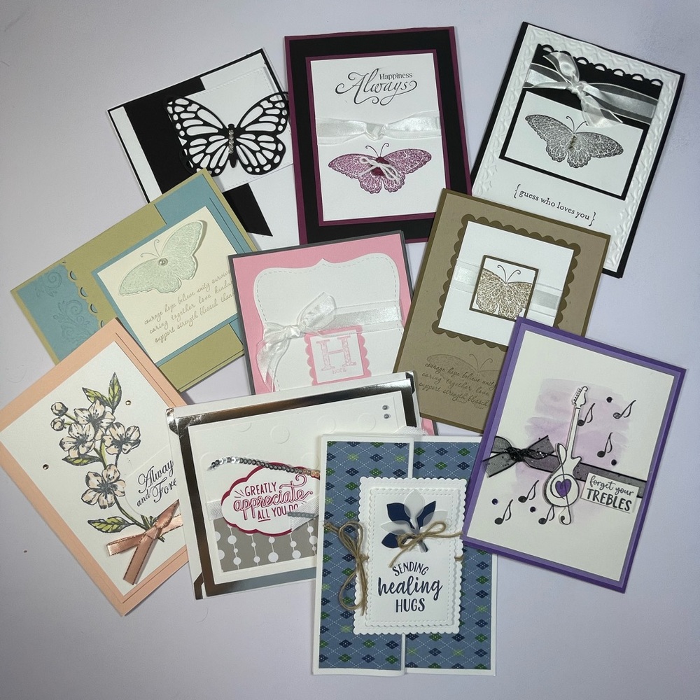 10 Handmade Motivation/Encouraging Stampin Up! Cards! NEW